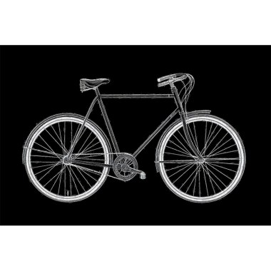 zwart wit fiets